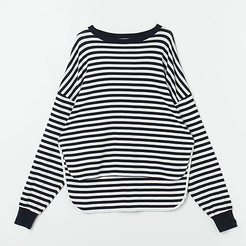 【シンゾーン/Shinzone】のFRENCH STRIPED LONGSLEEVE TEE インテリア・キッズ・メンズ・レディースファッション・服の通販 founy(ファニー) https://founy.com/ ファッション Fashion レディースファッション WOMEN トップス・カットソー Tops/Tshirt スリット Slit ビッグ Big ボーダー Border ルーズ Loose 洗える Washable |ID: prp329100004259178 ipo3291000000029579606