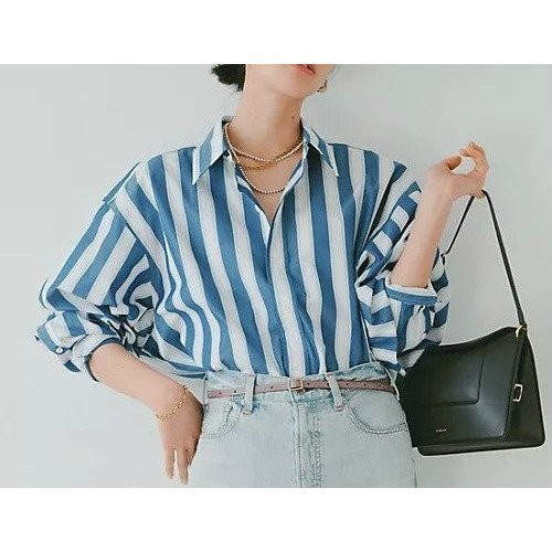 【シンゾーン/Shinzone】のSTRIPED DADDY SHIRT 人気、トレンドファッション・服の通販 founy(ファニー) 　ファッション　Fashion　レディースファッション　WOMEN　トップス・カットソー　Tops/Tshirt　シャツ/ブラウス　Shirts/Blouses　ストライプ　Stripe　ビッグ　Big　人気　Popularity　洗える　Washable　other-3|ID: prp329100004259182 ipo3291000000031633004