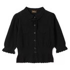 【ペールジュート/Pale Jute】のClassical lace knit cardigan II black|ID:prp329100004259199