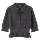 【ペールジュート/Pale Jute】のClassical lace knit cardigan II charcoal|ID:prp329100004259199