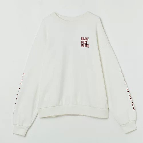 【シンゾーン/Shinzone】のHOLIDAY SWEAT SHIRT インテリア・キッズ・メンズ・レディースファッション・服の通販 founy(ファニー) 　ファッション　Fashion　レディースファッション　Ladies' Fashion Online　トップス・カットソー　Tops/Tshirt　シャツ/ブラウス　Shirts/Blouses　パーカ　Sweats　ロング / Tシャツ　T-Shirts　スウェット　Sweat　クリスマス X'mas　Christmas Xmas　スウェット　Sweat　デザート　Dessert　デニム　Denim　ビッグ　Big　プリント　Print　ホリデーシーズン　Holiday　ワンポイント　One Point　洗える　Washable　WHITE|ID: prp329100004259202 ipo3291000000032617521