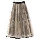 【ペールジュート/Pale Jute】のDot tullu skirt BEIGE&#215;BLACK|ID:prp329100004259210