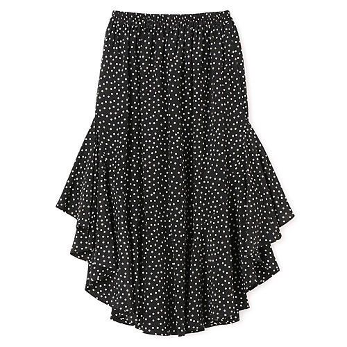 【ペールジュート/Pale Jute】のpolka dot skirt「Circus Night」 インテリア・キッズ・メンズ・レディースファッション・服の通販 founy(ファニー) 　ファッション　Fashion　レディースファッション　Ladies' Fashion Online　スカート　Skirt　フレア　Flare　ラウンド　Round　洗える　Washable　black&#215;white|ID: prp329100004259213 ipo3291000000032512648