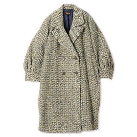 【ペールジュート/Pale Jute】 Tweed Coat II人気、トレンドファッション・服の通販 founy(ファニー) ファッション Fashion レディースファッション WOMEN アウター Coat Outerwear コート Coats カフス Cuffs キルティング Quilting クラシック Classic ショート Short ダブル Double ツィード Tweed フォルム Form フロント Front ミックス Mix ロング Long 防寒 Cold Protection |ID:prp329100004259302