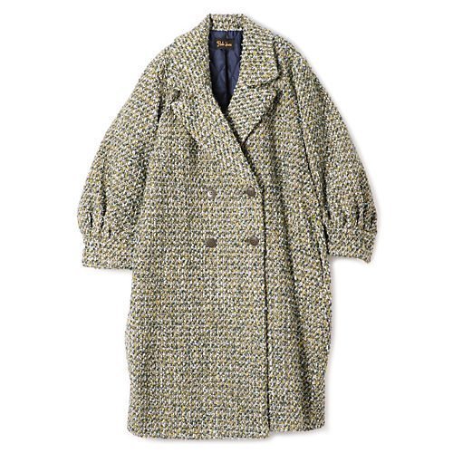 【ペールジュート/Pale Jute】のTweed Coat II インテリア・キッズ・メンズ・レディースファッション・服の通販 founy(ファニー) https://founy.com/ ファッション Fashion レディースファッション WOMEN アウター Coat Outerwear コート Coats カフス Cuffs キルティング Quilting クラシック Classic ショート Short ダブル Double ツィード Tweed フォルム Form フロント Front ミックス Mix ロング Long 防寒 Cold Protection |ID: prp329100004259302 ipo3291000000029863774