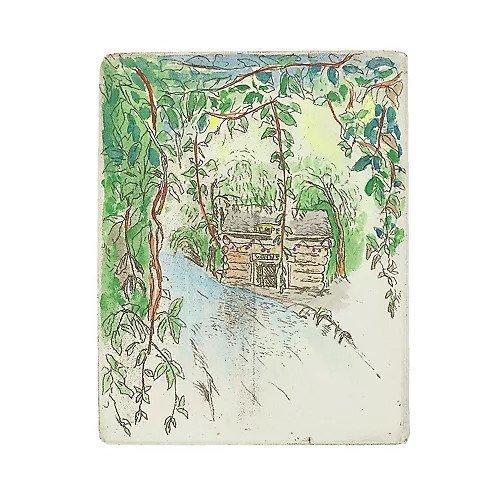 【山本容子作/Yamamoto Yoko / GOODS】の『cafe』銅版画 手彩色 人気、トレンドファッション・服の通販 founy(ファニー) 　雑誌掲載アイテム　Magazine Items　ファッション雑誌　Fashion Magazines　エクラ　eclat　1月号　January Issue　雑誌　Magazine　クリスマス X'mas　Christmas Xmas　other-2|ID: prp329100004259372 ipo3291000000031272273