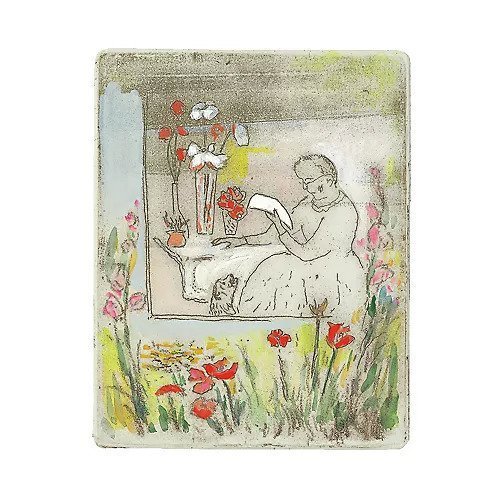 【山本容子作/Yamamoto Yoko / GOODS】の『letter』銅版画 手彩色 人気、トレンドファッション・服の通販 founy(ファニー) 　雑誌掲載アイテム　Magazine Items　ファッション雑誌　Fashion Magazines　エクラ　eclat　1月号　January Issue　雑誌　Magazine　クリスマス X'mas　Christmas Xmas　other-2|ID: prp329100004259375 ipo3291000000031272280