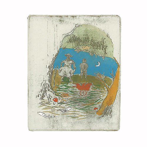 【山本容子作/Yamamoto Yoko / GOODS】の『creek』銅版画 手彩色(銀箔の額) 人気、トレンドファッション・服の通販 founy(ファニー) 　雑誌掲載アイテム　Magazine Items　ファッション雑誌　Fashion Magazines　エクラ　eclat　1月号　January Issue　雑誌　Magazine　クリスマス X'mas　Christmas Xmas　other-2|ID: prp329100004259448 ipo3291000000031272366