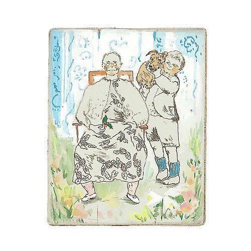 【山本容子作/Yamamoto Yoko / GOODS】の『family』銅版画 手彩色(銀箔の額) 人気、トレンドファッション・服の通販 founy(ファニー) 　雑誌掲載アイテム　Magazine Items　ファッション雑誌　Fashion Magazines　エクラ　eclat　1月号　January Issue　雑誌　Magazine　犬　Dog　クリスマス X'mas　Christmas Xmas　other-2|ID: prp329100004259459 ipo3291000000031272378