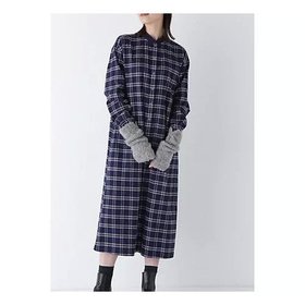 【ヒューマンウーマン/HUMAN WOMAN】 コットン起毛チェックリブカラーシャツワンピース人気、トレンドファッション・服の通販 founy(ファニー) ファッション Fashion レディースファッション Fashion for Women ワンピース Dresses シャツワンピース / 1枚で着映えコーデ Shirt Dresses おすすめ Recommended / Our Picks インナー Innerwear スタンダード Standard, Basic ドット Polka Dot, Dot Pattern 定番 Standard, Basic Item A/W・秋冬 Autumn/Winter |ID:prp329100004260188