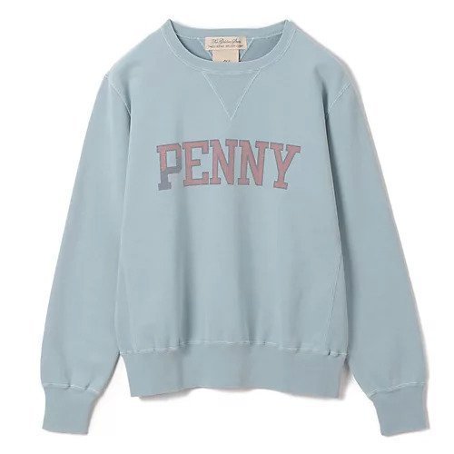 【レミレリーフ/REMI RELIEF】のSP加工裏毛クルー(PENNY) インテリア・キッズ・メンズ・レディースファッション・服の通販 founy(ファニー) 　ファッション　Fashion　レディースファッション　Fashion for Women　スウェット / スエット　Sweatshirt, Sweatwear　フロント　Front, Front Design　ヴィンテージ　Vintage Style　定番　Standard, Basic Item　洗える　Machine Washable　サックス|ID: prp329100004260195 ipo3291000000032617532