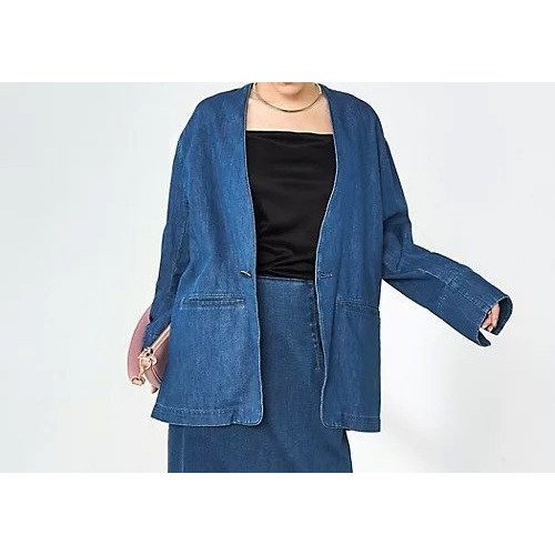 【リエミラー/Rie Miller】の【RM denim】刺繍入りジャケット風デニムシャツ インテリア・キッズ・メンズ・レディースファッション・服の通販 founy(ファニー) https://founy.com/ ファッション Fashion レディースファッション WOMEN アウター Coat Outerwear ジャケット Jackets 2025年 2025 2025春夏・S/S Ss,Spring/Summer,2025 おすすめ Recommend インナー Inner ジャケット Jacket スリット Slit タイトスカート Tight Skirt デニム Denim ロング Long |ID: prp329100004263830 ipo3291000000032164474