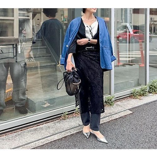 【リエミラー/Rie Miller】の【RM denim】刺繍入りジャケット風デニムシャツ 人気、トレンドファッション・服の通販 founy(ファニー) 　ファッション　Fashion　レディースファッション　Ladies' Fashion Online　アウター　Coat Outerwear　ジャケット　Jackets　2025年　2025　2025春夏・S/S　Ss,Spring/Summer,2025　おすすめ　Recommend　インナー　Inner　ジャケット　Jacket　スリット　Slit　タイトスカート　Tight Skirt　デニム　Denim　ロング　Long　other-2|ID: prp329100004263830 ipo3291000000032164477