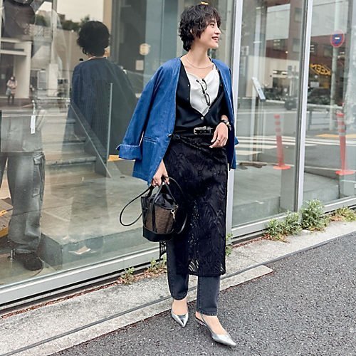 【リエミラー/Rie Miller】の【RM denim】刺繍入りジャケット風デニムシャツ 人気、トレンドファッション・服の通販 founy(ファニー) 　ファッション　Fashion　レディースファッション　Ladies' Fashion Online　アウター　Coat Outerwear　ジャケット　Jackets　2025年　2025　2025春夏・S/S　Ss,Spring/Summer,2025　おすすめ　Recommend　インナー　Inner　ジャケット　Jacket　スリット　Slit　タイトスカート　Tight Skirt　デニム　Denim　ロング　Long　other-3|ID: prp329100004263830 ipo3291000000032164479