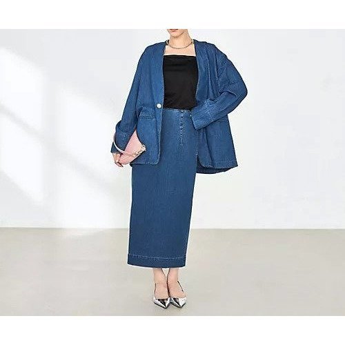 【リエミラー/Rie Miller】の【RM denim】スリットタイトデニムスカート 人気、トレンドファッション・服の通販 founy(ファニー) 　ファッション　Fashion　レディースファッション　WOMEN　スカート　Skirt　デニムスカート　Denim Skirts　2025年　2025　2025春夏・S/S　Ss,Spring/Summer,2025　ストレッチ　Stretch　スリット　Slit　ポケット　Pocket　エレガント 上品　Elegant　other-2|ID: prp329100004263840 ipo3291000000031712801