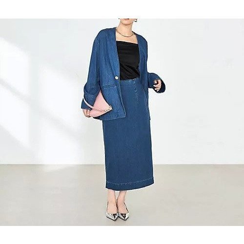 【リエミラー/Rie Miller】の【RM denim】スリットタイトデニムスカート 人気、トレンドファッション・服の通販 founy(ファニー) 　ファッション　Fashion　レディースファッション　WOMEN　スカート　Skirt　デニムスカート　Denim Skirts　2025年　2025　2025春夏・S/S　Ss,Spring/Summer,2025　ストレッチ　Stretch　スリット　Slit　ポケット　Pocket　エレガント 上品　Elegant　other-3|ID: prp329100004263840 ipo3291000000031712802