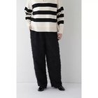 【ヒューマンウーマン/HUMAN WOMAN】のカットジャカードイージーパンツ ブラック|ID: prp329100004263849 ipo3291000000034959510