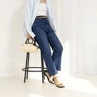 【リエミラー/Rie Miller】の【RM denim】スリットクロップドハイウエストデニム インディゴブルー|ID: prp329100004263863 ipo3291000000031713668