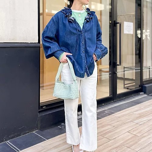 【リエミラー/Rie Miller】の【RM denim】スリットクロップドハイウエストデニム 人気、トレンドファッション・服の通販 founy(ファニー) 　ファッション　Fashion　レディースファッション　Ladies' Fashion Online　2025年　2025　2025春夏・S/S　Ss,Spring/Summer,2025　おすすめ　Recommend　クロップド　Cropped　ショート　Short　ジャケット　Jacket　ストレッチ　Stretch　スリット　Slit　センター　Center　春　Spring　other-2|ID: prp329100004263863 ipo3291000000031713670