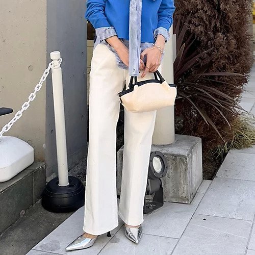 【リエミラー/Rie Miller】の【RM denim】センタープレスハイウエストデニム インテリア・キッズ・メンズ・レディースファッション・服の通販 founy(ファニー) 　ファッション　Fashion　レディースファッション　Ladies' Fashion Online　2025年　2025　2025春夏・S/S　Ss,Spring/Summer,2025　おすすめ　Recommend　ショート　Short　ジャケット　Jacket　ストレッチ　Stretch　センター　Center　ポケット　Pocket　ホワイト|ID: prp329100004263864 ipo3291000000031713674