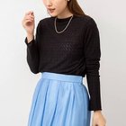 【ノーリーズ/NOLLEY'S】のレーシー/ラメジャージハイネックプルオーバーカットソー ブラック|ID: prp329100004267478 ipo3291000000031974093