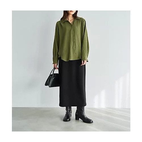 【スタイルデリ/STYLE DELI】のシボ入りガーゼ調V開きシャツ 人気、トレンドファッション・服の通販 founy(ファニー) 　ファッション　Fashion　レディースファッション　Fashion for Women　トップス・カットソー　Cut & Sew Tops　シャツ・ブラウス・オフィスカジュアル　Elegant Blouses & Button-Ups　イエロー　Yellow　インナー　Innerwear　春　Spring　カットソー　Cut and Sewn Top　サロペット　Overalls, Salopette　スウェット / スエット　Sweatshirt, Sweatwear　スリット　Slit, Slit Detail　タートル　Turtleneck, Turtle Collar　ハイネック　High Neck, Mock Neck　フロント　Front, Front Design　ポケット　Pocket, Pocket Detail　水着　Swimsuit, Swimwear　ラウンド　Round, Round Neck　冬　Winter / This Winter　A/W・秋冬　Autumn/Winter　夏　Summer　旅行　Travel　other-2|ID: prp329100004267480 ipo3291000000035315032