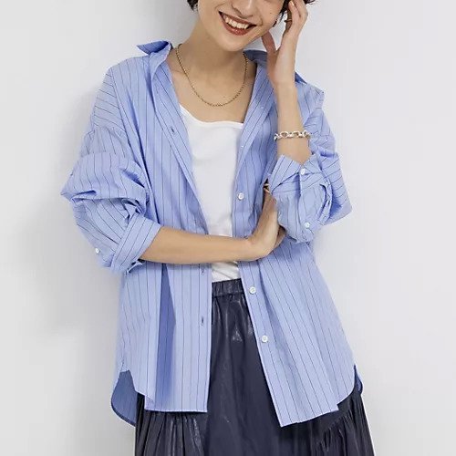 【ノーリーズ/NOLLEY'S】のMY STANDARD シャツ インテリア・キッズ・メンズ・レディースファッション・服の通販 founy(ファニー) 　ファッション　Fashion　レディースファッション　WOMEN　トップス・カットソー　Tops/Tshirt　シャツ/ブラウス　Shirts/Blouses　2025年　2025　2025春夏・S/S　Ss,Spring/Summer,2025　カシュクール　Cachecoeur　カフス　Cuffs　人気　Popularity　定番　Standard　ブルー系その他3|ID: prp329100004267482 ipo3291000000031711991