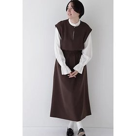 【ヒューマンウーマン/HUMAN WOMAN】 ダブルクロスノースリーブワンピース人気、トレンドファッション・服の通販 founy(ファニー) ファッション Fashion レディースファッション WOMEN ワンピース Dress おすすめ Recommend コラボ Collaboration スタンダード Standard ストレッチ Stretch スリーブ Sleeve ダブル Double フリル Frills フレンチ French メタル Metal |ID:prp329100004267484