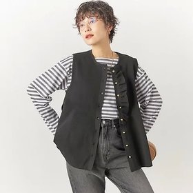 【ノーリーズ/NOLLEY'S】の《手洗い可能》フリル付きペプラムベスト 人気、トレンドファッション・服の通販 founy(ファニー) ファッション Fashion レディースファッション WOMEN アウター Coat Outerwear トップス・カットソー Tops/Tshirt ベスト/ジレ Gilets/Vests 2025年 2025 おすすめ Recommend インナー Inner オケージョン Occasion シンプル Simple セレモニー Ceremony デニム Denim ノースリーブ No Sleeve フォルム Form フリル Frills ベスト Vest ペプラム Peplum 夏 Summer 畦 Ridge |ID:prp329100004267527