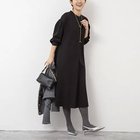 【ノーリーズ/NOLLEY'S】のウォッシャブル裏起毛カットジョーゼットワンピース ブラック|ID:prp329100004267566