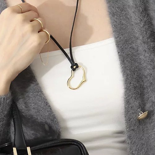 【ノーリーズ/NOLLEY'S】の【ucalypt/ユーカリプト】Heart Leather Necklace 人気、トレンドファッション・服の通販 founy(ファニー) 　ファッション　Fashion　レディースファッション　WOMEN　ジュエリー　Jewelry　ネックレス　Necklaces　グラフィック　Graphic　シンプル　Simple　ジュエリー　Jewelry　ネックレス　Necklace　日本製　Made In Japan　other-2|ID: prp329100004267626 ipo3291000000031713517