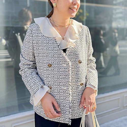 【ノーリーズ/NOLLEY'S】のプリペラツイードVネックジャケット インテリア・キッズ・メンズ・レディースファッション・服の通販 founy(ファニー) https://founy.com/ ファッション Fashion レディースファッション WOMEN アウター Coat Outerwear ジャケット Jackets 2025年 2025 2025春夏・S/S Ss,Spring/Summer,2025 インナー Inner オケージョン Occasion カットソー Cut And Sew ジャケット Jacket セレモニー Ceremony ツイード Tweed デニム Denim ミックス Mix エレガント 上品 Elegant |ID: prp329100004267652 ipo3291000000030972574