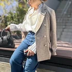 【ノーリーズ/NOLLEY'S】 ブッチャーダブルジャケット人気、トレンドファッション・服の通販 founy(ファニー) ファッション Fashion レディースファッション Fashion for Women アウター Coat / Outerwear Collection レディースジャケット・軽アウター Jackets 2025年 2025 2025春夏・S/S Spring/Summer 2025 SS25 ストレッチ Stretch, Stretchy Fabric 定番 Standard, Basic Item 春 Spring |ID:prp329100004267657