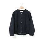 【ミディウミ/MidiUmi】のノーカラーショートジャケット 人気、トレンドファッション・服の通販 founy(ファニー) ファッション Fashion レディースファッション WOMEN アウター Coat Outerwear ジャケット Jackets コンパクト Compact ツイード Tweed 今季 This Season 軽量 Lightweight thumbnail ネイビー|ID: prp329100004267658 ipo3291000000029665701