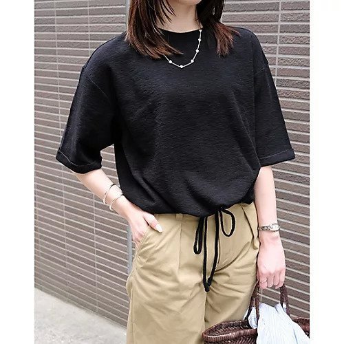 【スアデオ/suadeo】の裾ドロストワイドTシャツ 人気、トレンドファッション・服の通販 founy(ファニー) 　ファッション　Fashion　レディースファッション　Fashion for Women　トップス・カットソー　Cut & Sew Tops　シャツ・ブラウス・オフィスカジュアル　Elegant Blouses & Button-Ups　ロングTシャツ・Tシャツ　Longline T-Shirts & Tees　バランス　Balance, Style Balance　ワイド　Wide, Wide Fit　洗える　Machine Washable　other-3|ID: prp329100004271335 ipo3291000000033936258