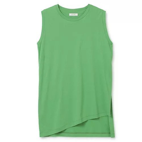 【エスロー/ESLOW】のSLIT TANKTOP インテリア・キッズ・メンズ・レディースファッション・服の通販 founy(ファニー) 　ファッション　Fashion　レディースファッション　WOMEN　ワンピース　Dress　2022年　2022　2022 春夏 S/S　Ss,Spring/Summer,2022　イレヘム　Ilehem　カッティング　Cutting　スリット　Slit　タンク　Tank　ロング　Long　GREEN|ID: prp329100004271339 ipo3291000000029895643