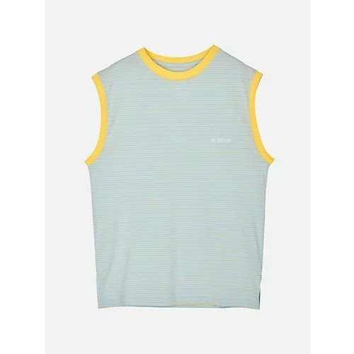 【ナウンレス/NOUNLESS】のNOUNLESS DRY BORDER TANK TOP インテリア・キッズ・メンズ・レディースファッション・服の通販 founy(ファニー) 　ファッション　Fashion　レディースファッション　WOMEN　ワンピース　Dress　パターン　Pattern　ボーダー　Border　LEMON|ID: prp329100004271349 ipo3291000000029895653