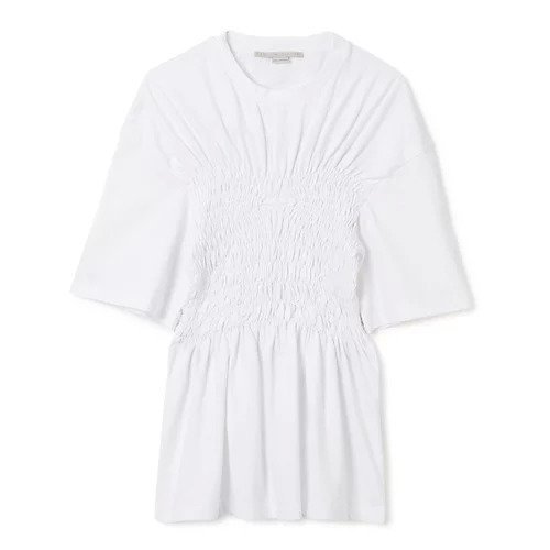 【ステラ マッカートニー/STELLA McCARTNEY】のSmocking Stitch T Shirt インテリア・キッズ・メンズ・レディースファッション・服の通販 founy(ファニー) https://founy.com/ ファッション Fashion レディースファッション WOMEN トップス・カットソー Tops/Tshirt シャツ/ブラウス Shirts/Blouses ロング / Tシャツ T-Shirts 2022年 2022 2022 春夏 S/S Ss,Spring/Summer,2022 ギャザー Gather フィット Fit 半袖 Short Sleeve 洗える Washable |ID: prp329100004271374 ipo3291000000029895681