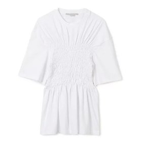 【ステラ マッカートニー/STELLA McCARTNEY】 Smocking Stitch T Shirt人気、トレンドファッション・服の通販 founy(ファニー) ファッション Fashion レディースファッション WOMEN トップス・カットソー Tops/Tshirt シャツ/ブラウス Shirts/Blouses ロング / Tシャツ T-Shirts 2022年 2022 2022 春夏 S/S Ss,Spring/Summer,2022 ギャザー Gather フィット Fit 半袖 Short Sleeve 洗える Washable |ID:prp329100004271374