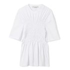 【ステラ マッカートニー/STELLA McCARTNEY】のSmocking Stitch T Shirt 人気、トレンドファッション・服の通販 founy(ファニー) ファッション Fashion レディースファッション WOMEN トップス・カットソー Tops/Tshirt シャツ/ブラウス Shirts/Blouses ロング / Tシャツ T-Shirts 2022年 2022 2022 春夏 S/S Ss,Spring/Summer,2022 ギャザー Gather フィット Fit 半袖 Short Sleeve 洗える Washable thumbnail OPTICAL WHITE|ID: prp329100004271374 ipo3291000000029895682