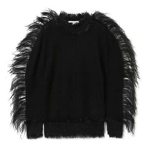 【トーガ/TOGA】のFur tape knit pullover インテリア・キッズ・メンズ・レディースファッション・服の通販 founy(ファニー) https://founy.com/ ファッション Fashion レディースファッション WOMEN トップス・カットソー Tops/Tshirt ニット Knit Tops プルオーバー Pullover 2022年 2022 2022-2023秋冬・A/W Aw/Autumn/Winter//Fw/Fall-Winter/2022-2023 A/W・秋冬 Aw・Autumn/Winter・Fw・Fall-Winter シンプル Simple スリーブ Sleeve フェミニン Feminine |ID: prp329100004271411 ipo3291000000029895751