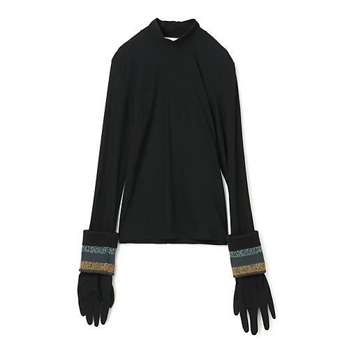 【トーガ プルラ/TOGA PULLA】のTricot jersey L/S 人気、トレンドファッション・服の通販 founy(ファニー) 　ファッション　Fashion　レディースファッション　WOMEN　カフス　Cuffs　チェック　Check　ハイネック　High Neck　ボーダー　Border　 other-1|ID: prp329100004271443 ipo3291000000029895772