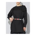 【トーガ プルラ/TOGA PULLA】のLace boat neck shirt BLACK|ID: prp329100004271479 ipo3291000000035315083