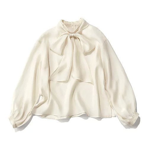 【エムセブンデイズ/M7days】のシアー2WAYボウタイブラウス インテリア・キッズ・メンズ・レディースファッション・服の通販 founy(ファニー) 　ファッション　Fashion　レディースファッション　Fashion for Women　トップス・カットソー　Cut & Sew Tops　シャツ・ブラウス・オフィスカジュアル　Elegant Blouses & Button-Ups　シアー　Sheer, See-Through　シンプル　Simple, Minimal　スタンド　Stand Collar, Upright Stand　リボン　Ribbon, Bow　エレガント 上品　Elegant　人気　Popular, Best Seller　ホワイト|ID: prp329100004271481 ipo3291000000034953552