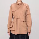 【ジーヴィージーヴィ/G.V.G.V.】のVEST LAYERED COTTON TWILL SHIRT BEIGE|ID: prp329100004271525 ipo3291000000031821374