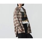 【ジェーンスミス/JANE SMITH】のRAYON OMBRE CHECK KNOT COLLOR BACK OPEN SHIRT BROWN CHECK|ID: prp329100004271538 ipo3291000000029895831