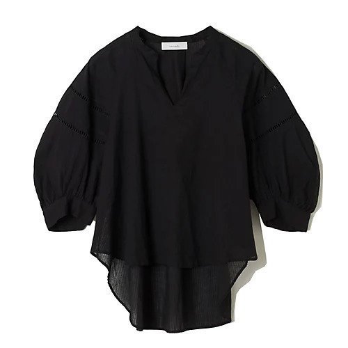 【ノーメント/normment】のシャドーストライプブラウス インテリア・キッズ・メンズ・レディースファッション・服の通販 founy(ファニー) 　ファッション　Fashion　レディースファッション　WOMEN　トップス・カットソー　Tops/Tshirt　シャツ/ブラウス　Shirts/Blouses　インド　India　夏　Summer　洗える　Washable　ブラック|ID: prp329100004271546 ipo3291000000031821810