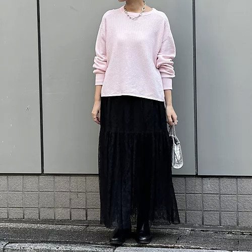 【イーバイエクラ/E by eclat】のコンパクトサーマルニット 人気、トレンドファッション・服の通販 founy(ファニー) 　ファッション　Fashion　レディースファッション　Fashion for Women　トップス・カットソー　Cut & Sew Tops　ニット　Knit Tops & Sweaters　サーマル　Thermal, Waffle Knit　バランス　Balance, Style Balance　ラウンド　Round, Round Neck　人気　Popular, Best Seller　洗える　Machine Washable　other-2|ID: prp329100004271594 ipo3291000000033138787