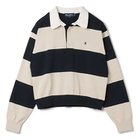 【ジムフレックス/GYMPHLEX】のKNIT RUGBY SHIRT NAVY&#215;BEIGE STRIPE|ID: prp329100004271663 ipo3291000000029895959