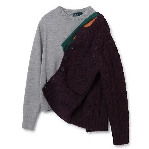 【カラー/kolor】のKNIT PO インテリア・キッズ・メンズ・レディースファッション・服の通販 founy(ファニー) 　ファッション　Fashion　レディースファッション　WOMEN　トップス・カットソー　Tops/Tshirt　ニット　Knit Tops　2022年　2022　2022-2023秋冬・A/W　Aw/Autumn/Winter//Fw/Fall-Winter/2022-2023　カーディガン　Cardigan　シンプル　Simple　A-Gray|ID: prp329100004271676 ipo3291000000029896012